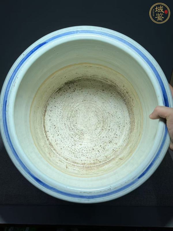古玩陶瓷青花雙龍戲珠紋直筒爐真品鑒賞圖