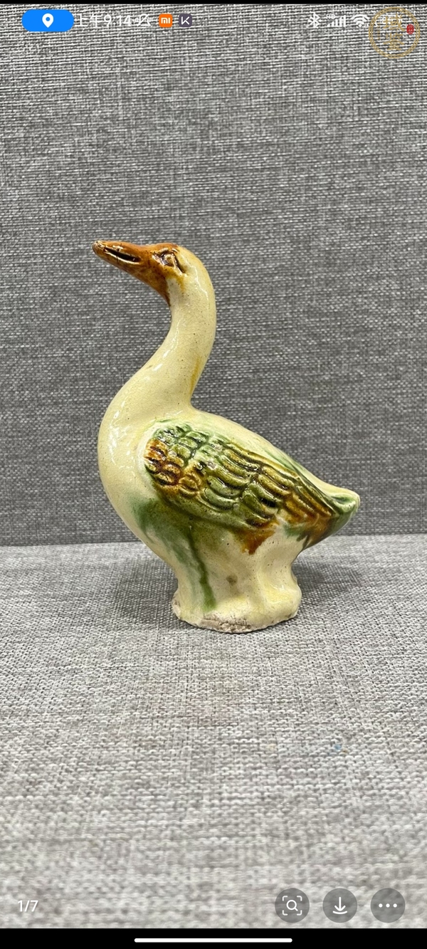 古玩陶瓷三彩真品鑒賞圖