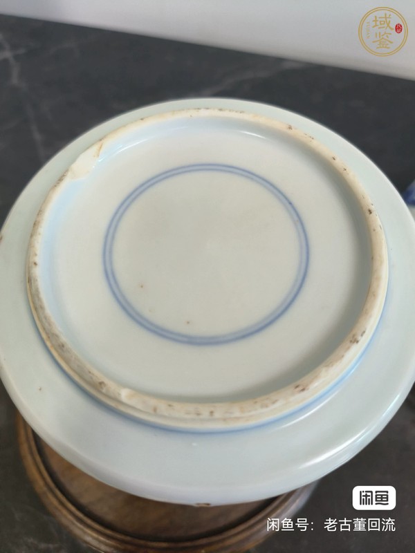 古玩陶瓷博古圖青花蓋罐真品鑒賞圖