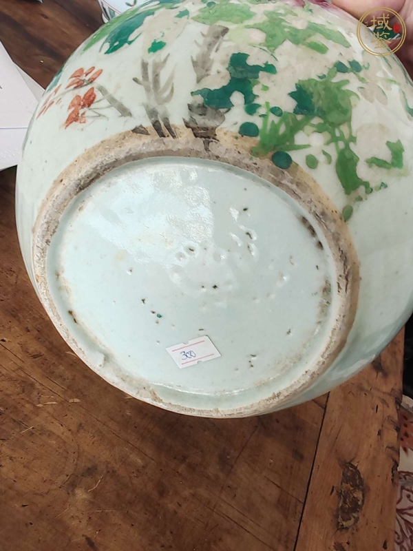 古玩陶瓷粉彩花鳥紋罐真品鑒賞圖