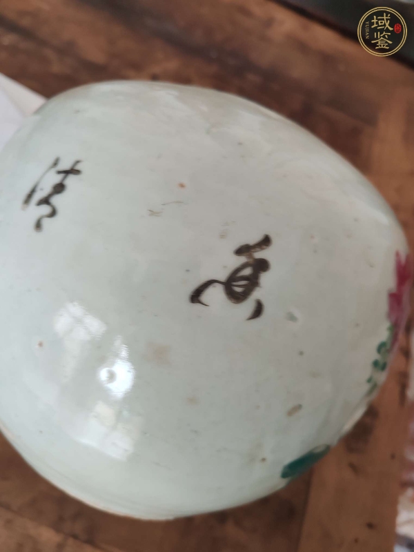 古玩陶瓷粉彩花鳥紋罐真品鑒賞圖