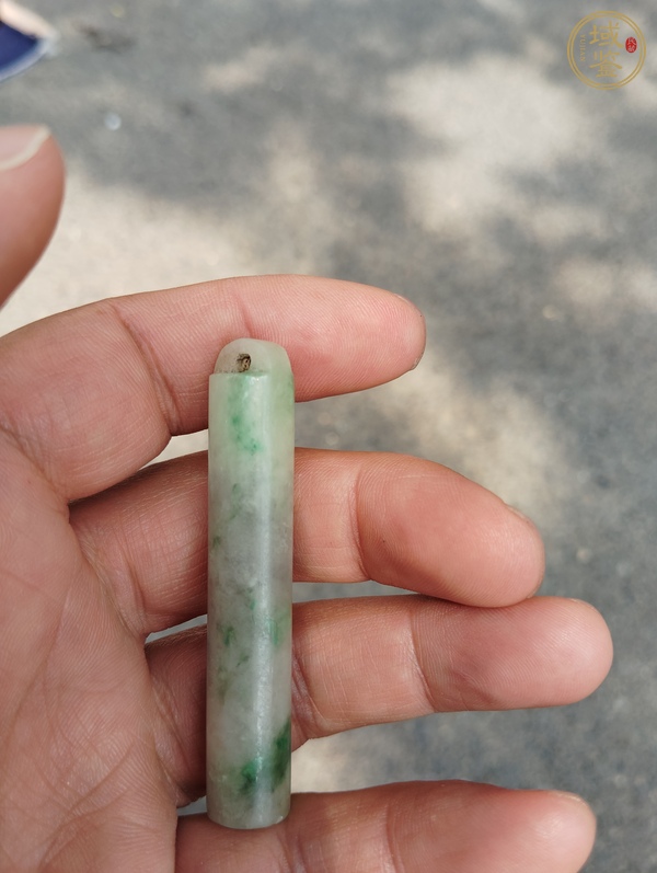 古玩玉器翡翠雕“素紋翎管”真品鑒賞圖