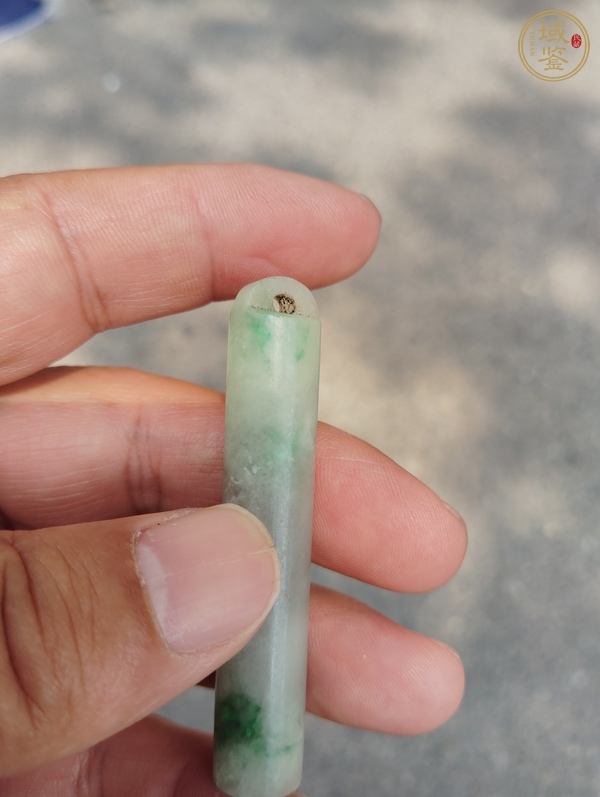 古玩玉器翡翠雕“素紋翎管”真品鑒賞圖