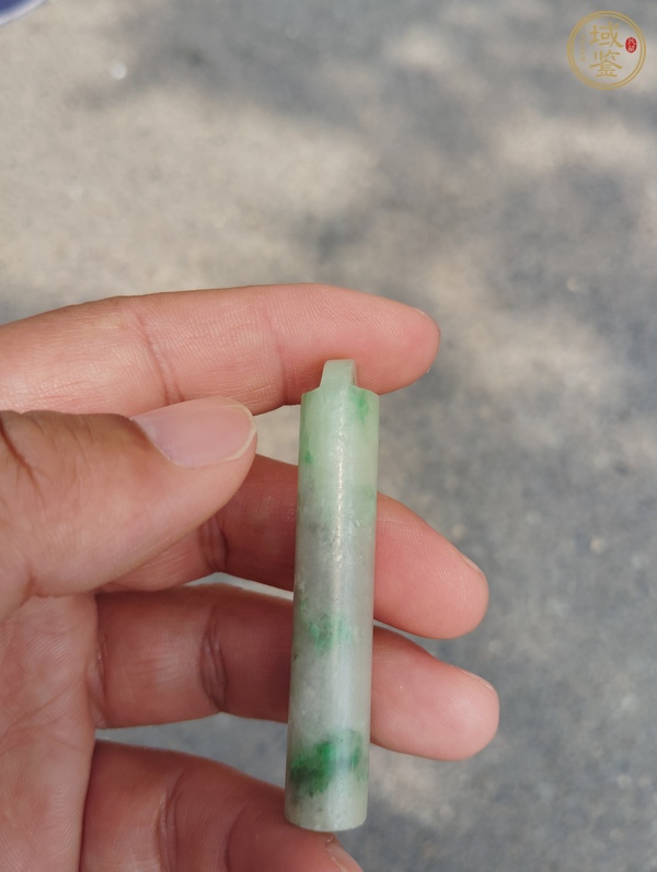古玩玉器翡翠雕“素紋翎管”真品鑒賞圖