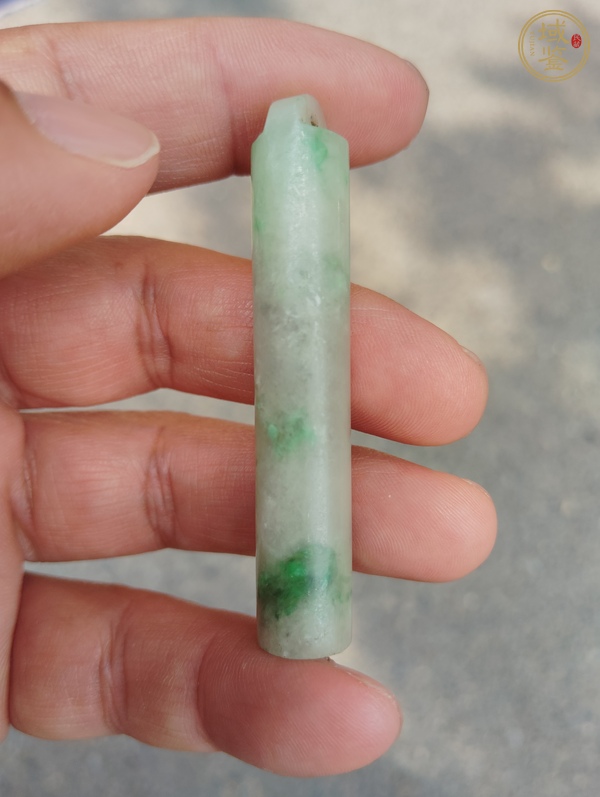 古玩玉器翡翠雕“素紋翎管”真品鑒賞圖