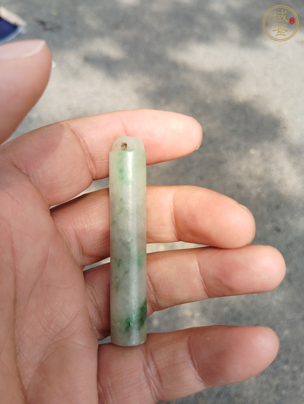 古玩玉器翡翠雕“素紋翎管”真品鑒賞圖