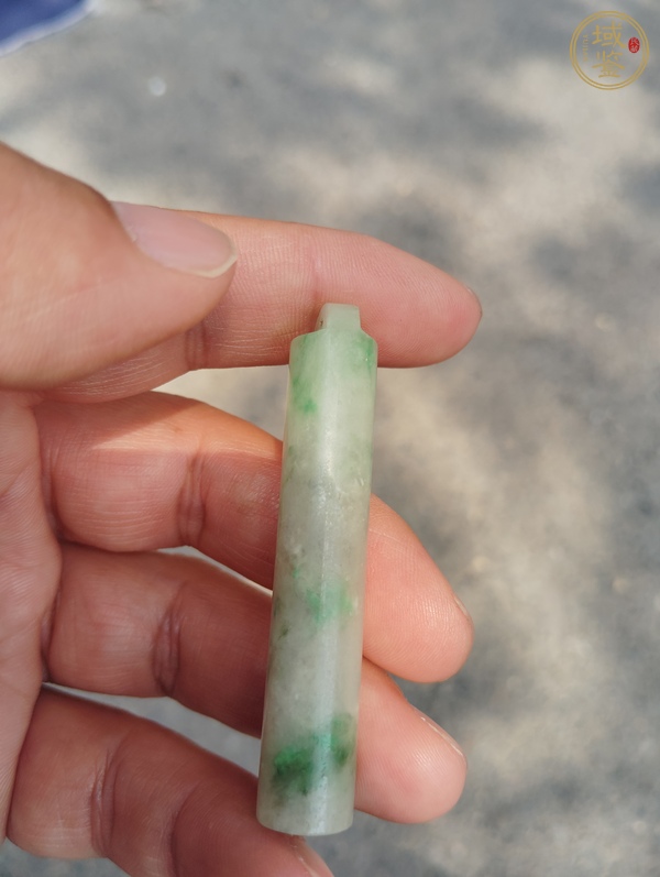 古玩玉器翡翠雕“素紋翎管”真品鑒賞圖