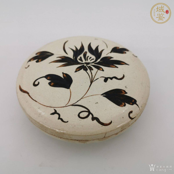 古玩陶瓷磁州窯蓋盒真品鑒賞圖