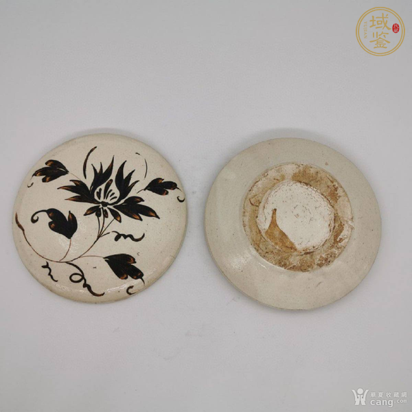 古玩陶瓷磁州窯蓋盒真品鑒賞圖