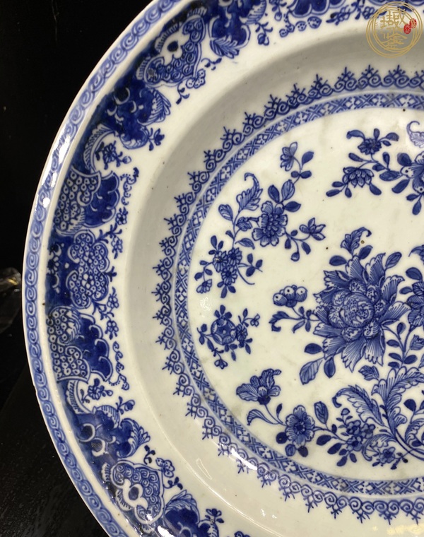 古玩陶瓷青花盤真品鑒賞圖