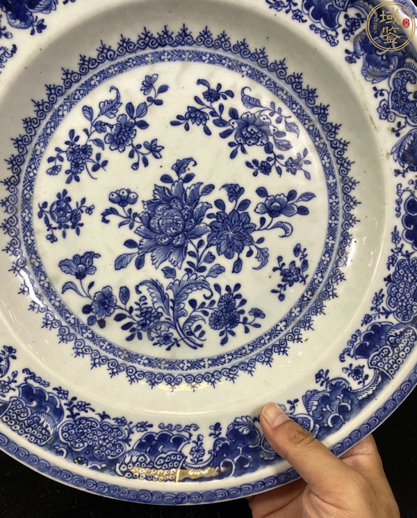 古玩陶瓷青花盤拍賣，當(dāng)前價(jià)格8500元