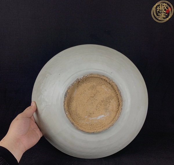 古玩陶瓷青花鳳凰牡丹盤真品鑒賞圖