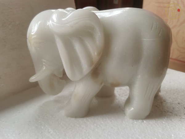 古玩玉器玉象擺件真品鑒賞圖
