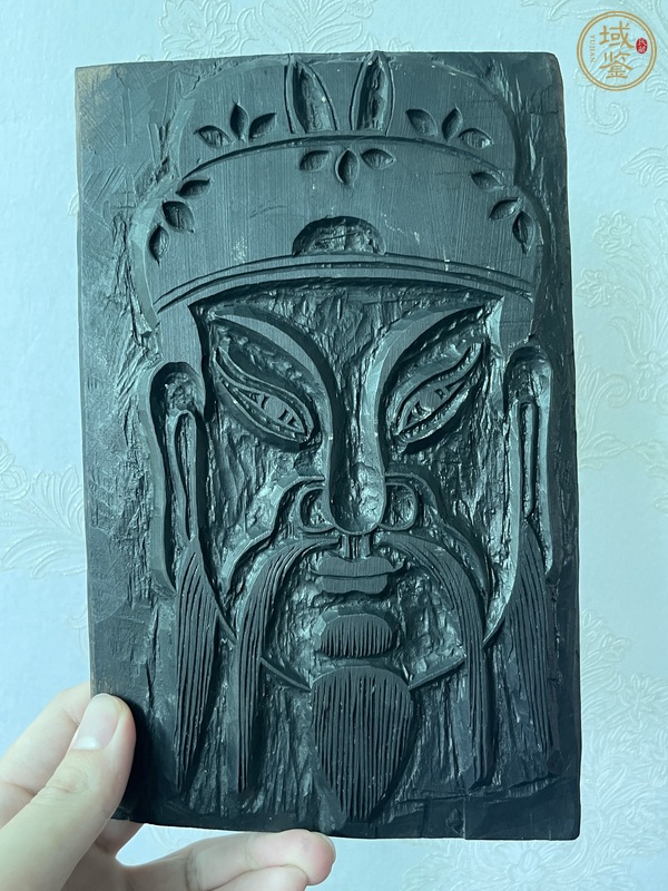 古玩雜項(xiàng)木雕印板真品鑒賞圖