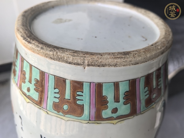 古玩陶瓷博古圖粉彩瓶真品鑒賞圖