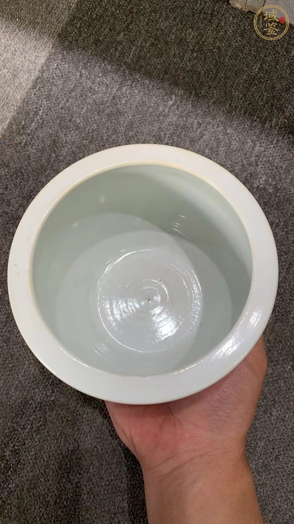 古玩陶瓷青花冰梅缸真品鑒賞圖