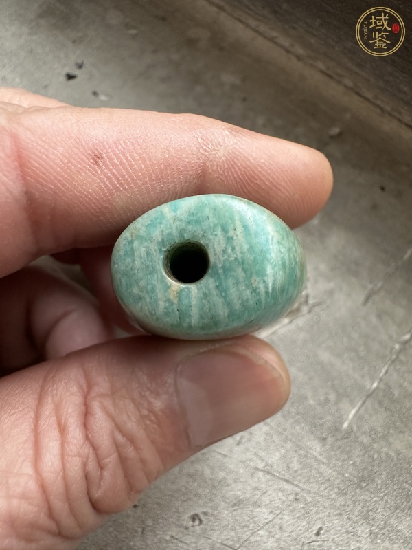 古玩玉器牛角拐珠真品鑒賞圖