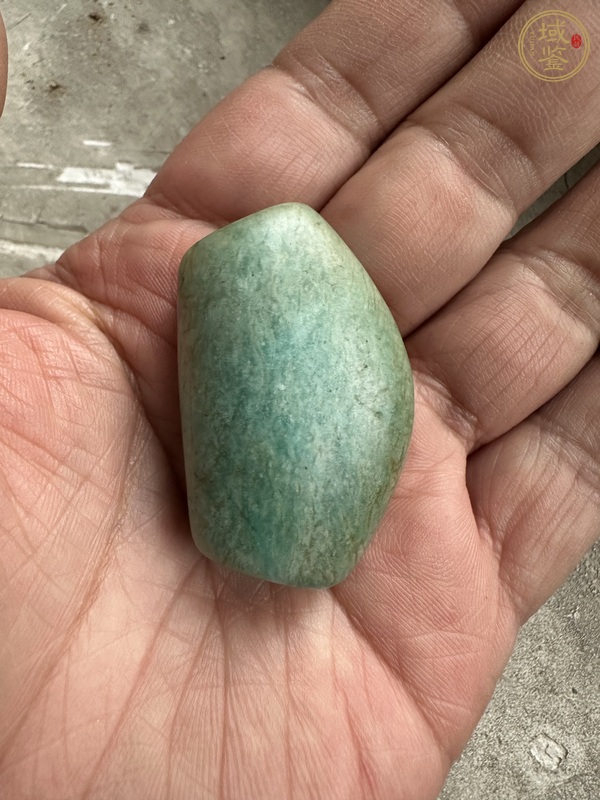 古玩玉器牛角拐珠真品鑒賞圖