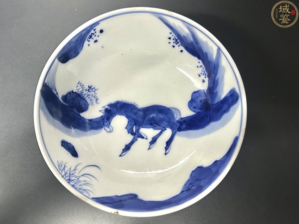 古玩轉(zhuǎn)賣明 天啟崇禎青花駿馬圖盤拍賣，當(dāng)前價(jià)格888元