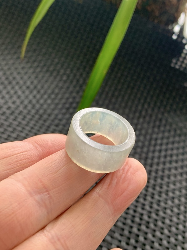 古玩玉器清代天然翡翠“指環”拍賣，當前價格3900元
