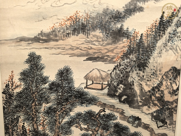 古玩字畫胡佩衡《曳林泳夕暉》真品鑒賞圖