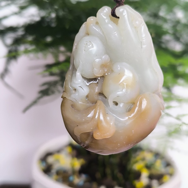 古玩玉器三多把件拍賣，當(dāng)前價(jià)格8600元
