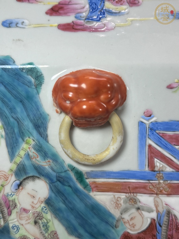 古玩陶瓷粉彩神仙人物對(duì)瓶真品鑒賞圖