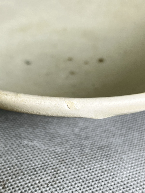 古玩陶瓷五代~邢窯白瓷唇口碗拍賣，當前價格3688元