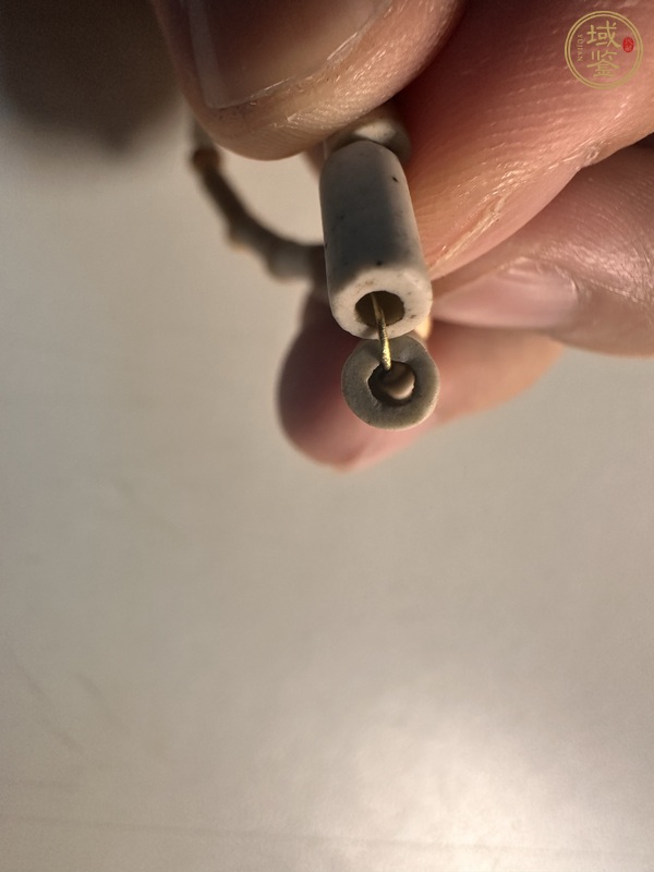 古玩玉器地方料管珠真品鑒賞圖