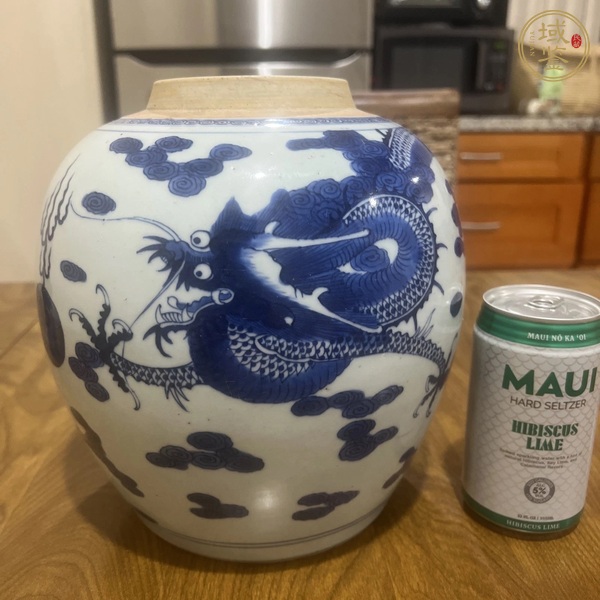 古玩龍紋青花罐真品鑒賞圖