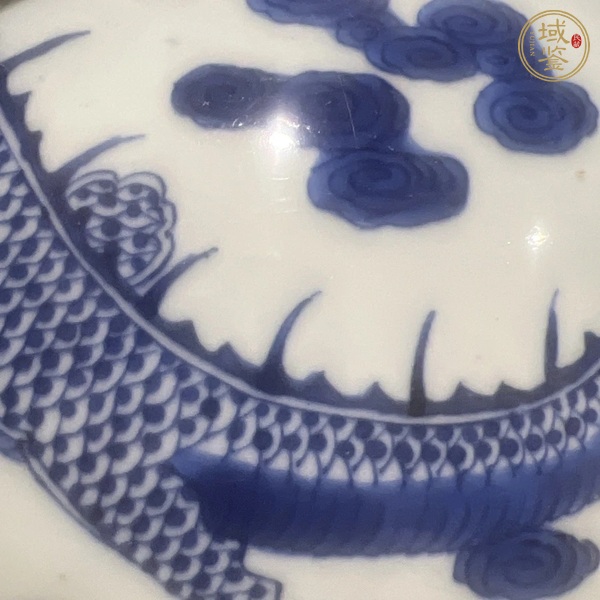 古玩陶瓷龍紋青花罐真品鑒賞圖