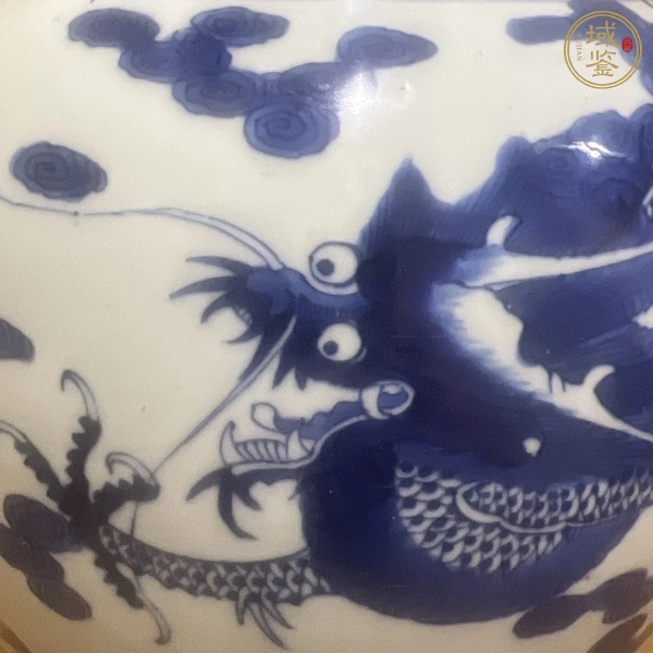 古玩陶瓷龍紋青花罐真品鑒賞圖