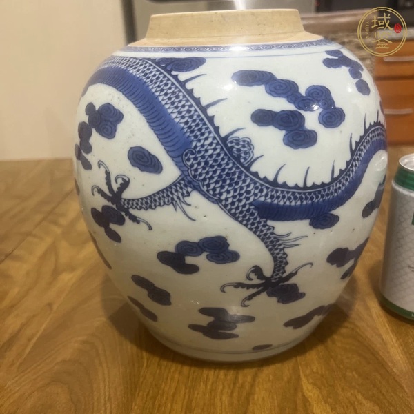 古玩陶瓷青花龍紋罐真品鑒賞圖
