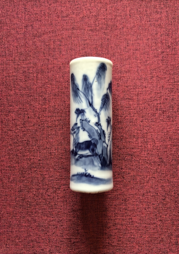 古玩陶瓷柳蔭駿馬圖香筒拍賣,當前價格8888元