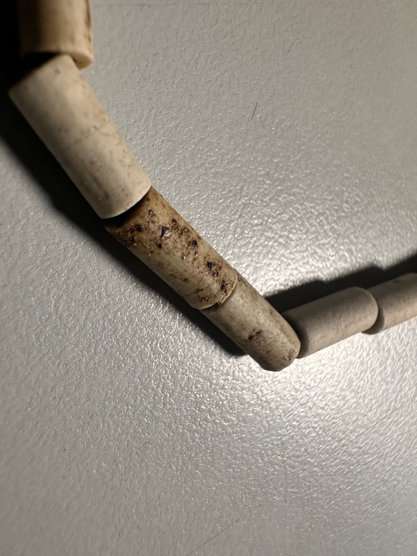 古玩玉器文化期地方玉珠管拍賣，當(dāng)前價格500元