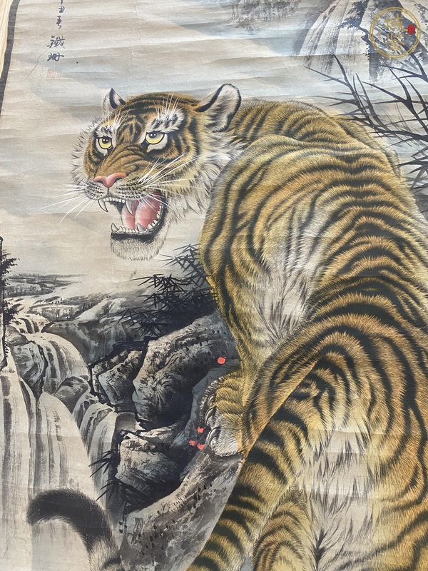 古玩字畫虎嘯真品鑒賞圖