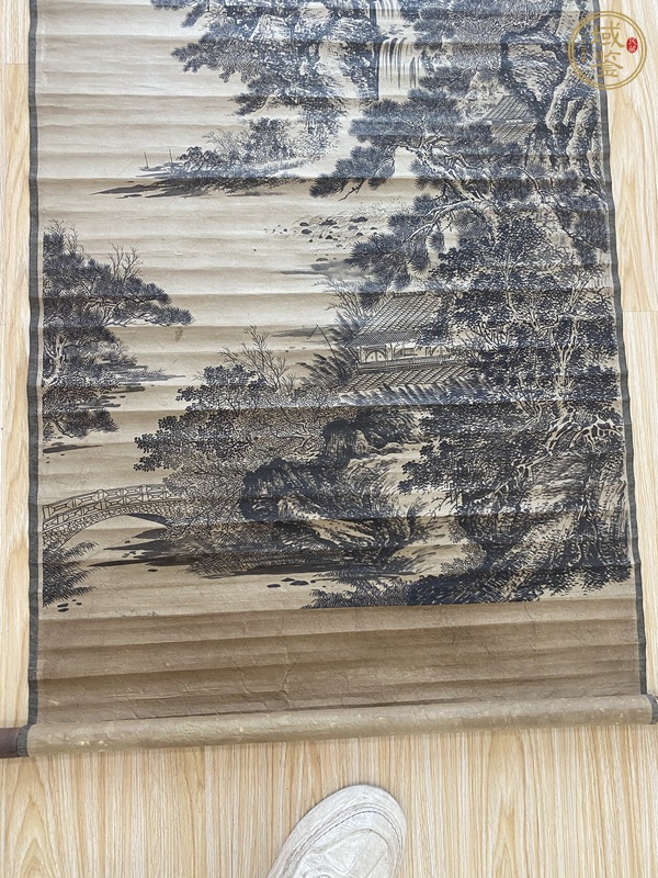 古玩字畫高翔款山水真品鑒賞圖