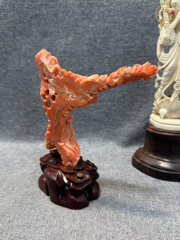 古玩玉器天然珊瑚雕件真品鑒賞圖