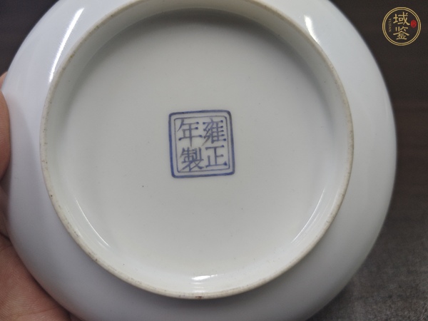 古玩陶瓷三娘教子圖粉彩盤真品鑒賞圖