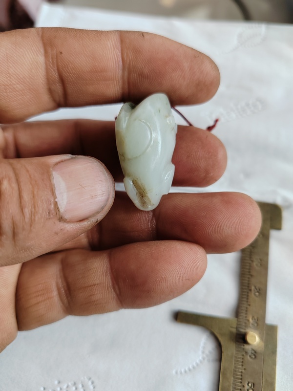 古玩玉器晚清民國時期和田玉金蟾拍賣，當前價格699元