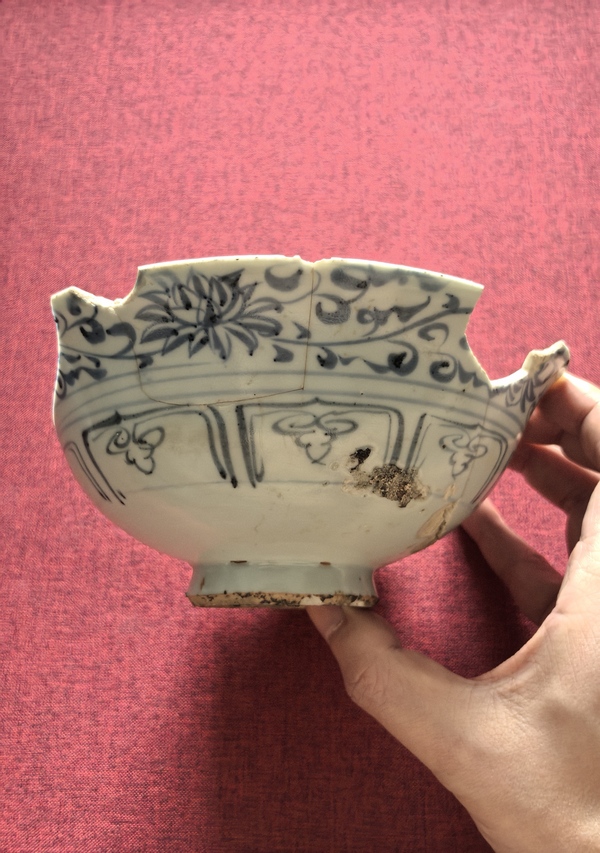 古玩陶瓷元青花碗標(biāo)本拍賣,當(dāng)前價(jià)格10888元