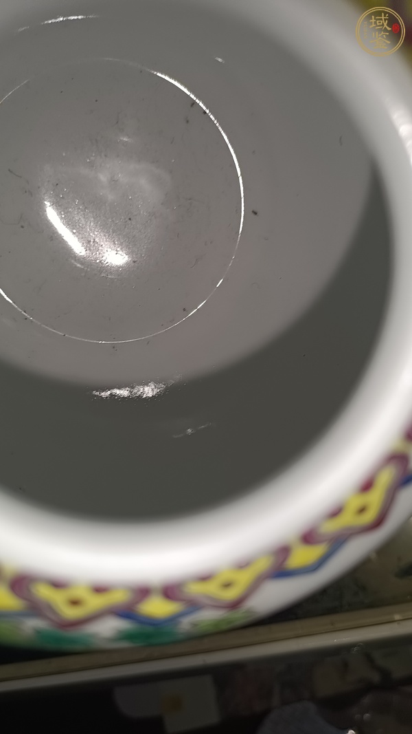 古玩陶瓷粉彩教子圖蓋罐真品鑒賞圖