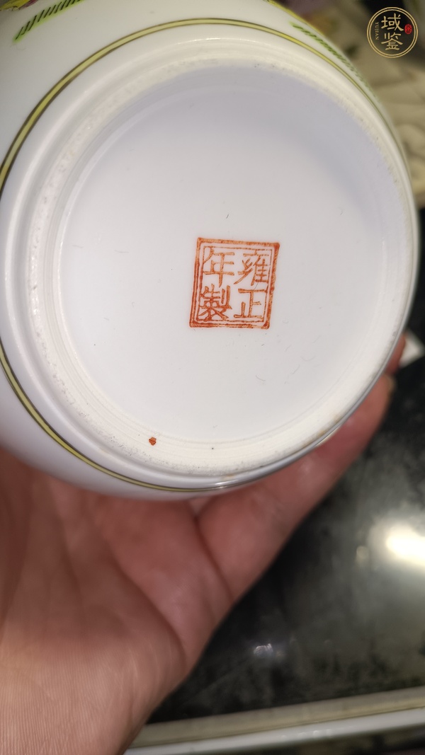 古玩陶瓷粉彩教子圖蓋罐真品鑒賞圖