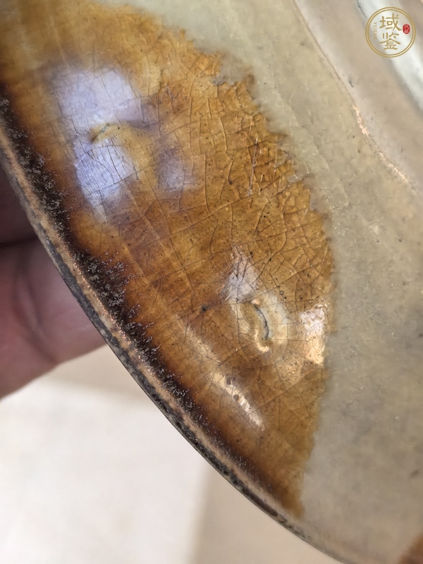 古玩陶瓷長沙窯釉下彩繪花卉紋碗，注意品相真品鑒賞圖