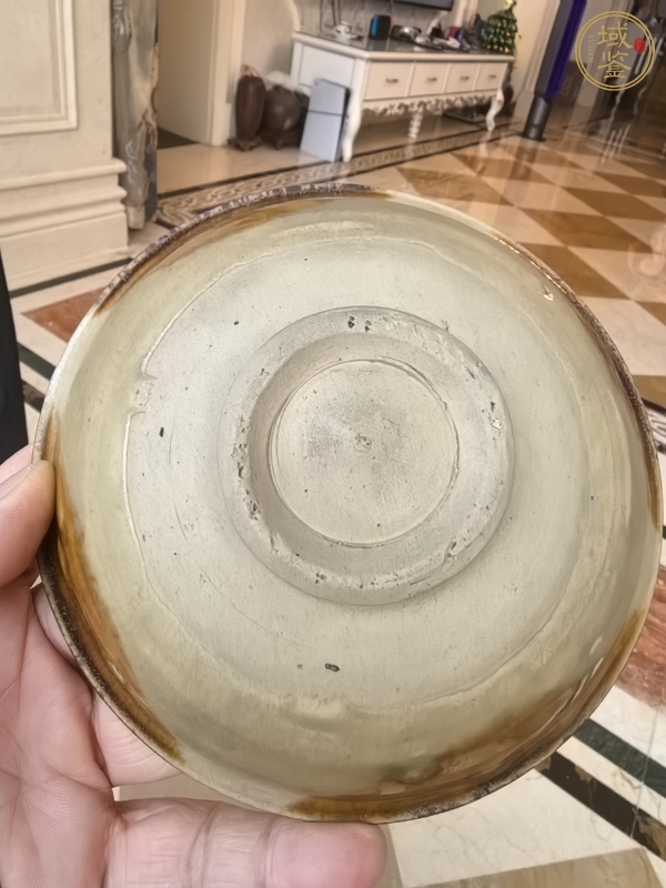 古玩陶瓷長沙窯釉下彩繪花卉紋碗，注意品相真品鑒賞圖
