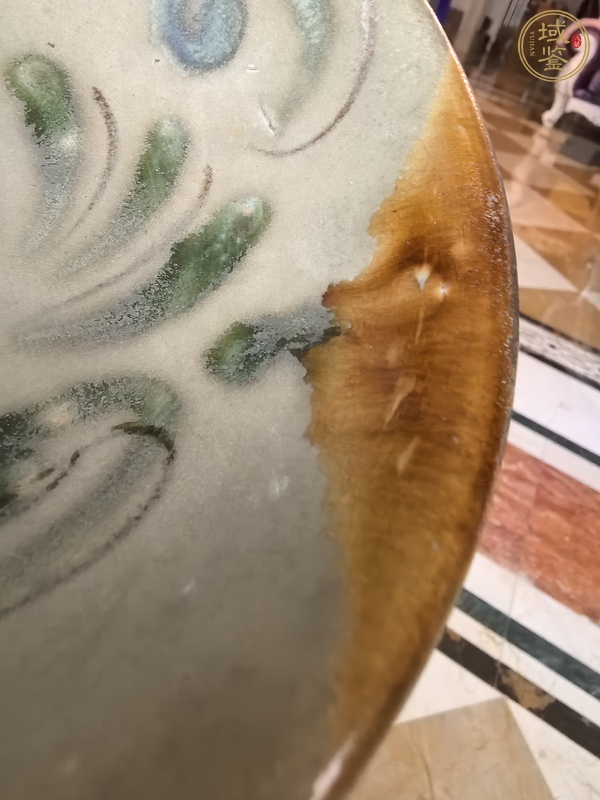 古玩陶瓷長沙窯釉下彩繪花卉紋碗，注意品相真品鑒賞圖