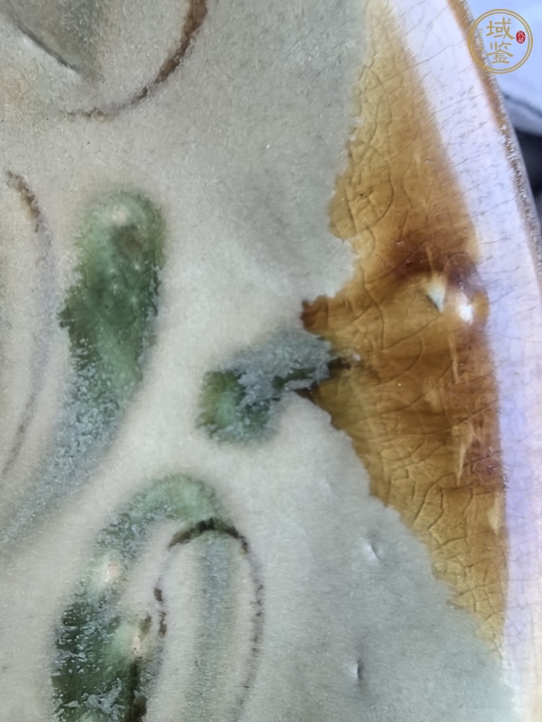 古玩陶瓷長沙窯釉下彩繪花卉紋碗，注意品相真品鑒賞圖
