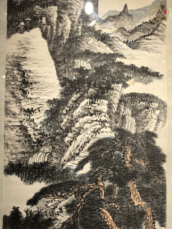 古玩字畫蕭謙中山水真品鑒賞圖