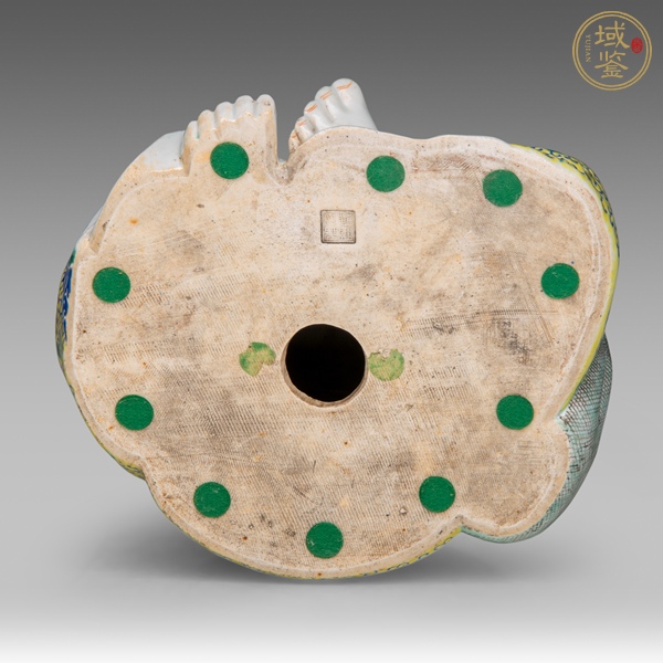 古玩陶瓷粉彩纏枝花卉紋彌勒笑佛真品鑒賞圖