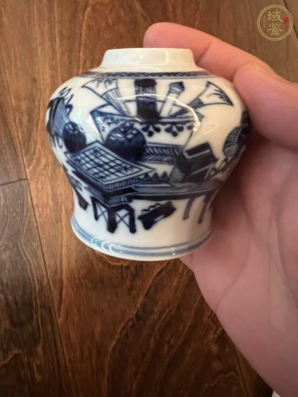 古玩青花天字罐真品鑒賞圖